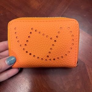 H Perforated Zippy Wallet Non-Brand